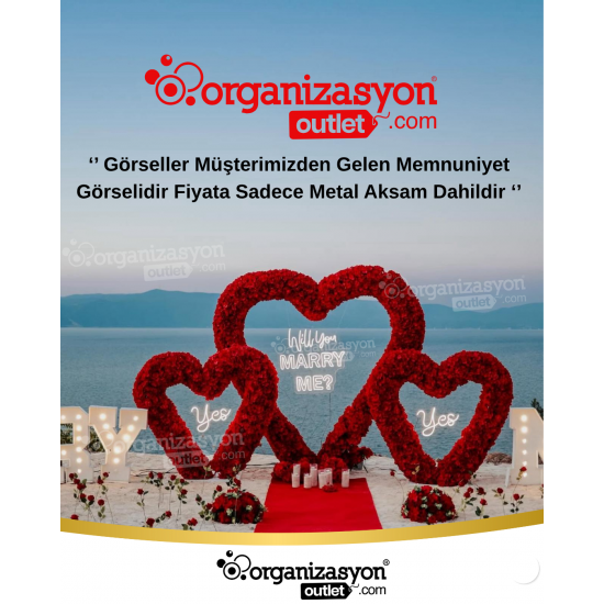 Kalp Tag 3'lü Dekor Tagı Kalp Tag 3'lü Dekor Tagı