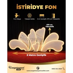 İstiridye Arka Fon | Premium Işıklı Sahne Dekoru