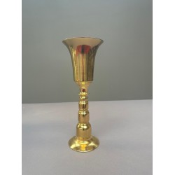 Krom Kaplama Kadeh Vazo