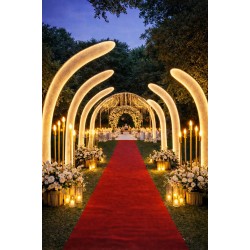 Işıklı Kemer Altın Giriş Yolu (Dantel Kumaşlı) 8 ADET 