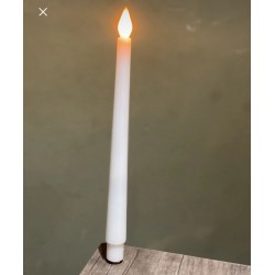 Pilli Beyaz  Led  Şamdan Mumu 28 Cm ( 1 Adet)  Pilli Beyaz  Led  Şamdan Mumu 28 Cm ( 1 Adet)