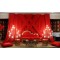 Kırmızı  Farbella  Çapraz Perde - 300x400 CM