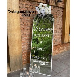 Karşılama Aynası Beyaz  180x63