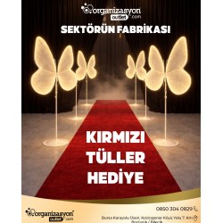 Kelebek Fon Ful Demonte  -Düğün Ekipmanları & Nişan Organizasyon Malzemeleri 