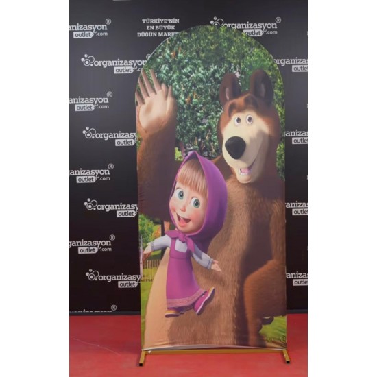 Maşa İle Koca Ayı Giydirme Kumaş Maşa İle Koca Ayı Giydirme Kumaş