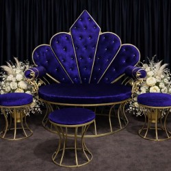 MAVİ-GOLD METAL HANZADE TAHT