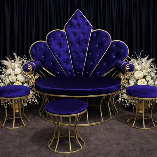 MAVİ-GOLD METAL HANZADE TAHT