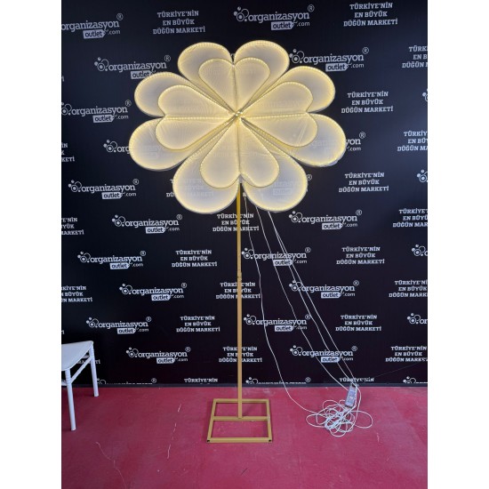 Papatya Işıklı Fon  Dekoratif Düğün Ekipmanları – OrganizasyonOutlet Arka Fon Nişan Ekipmanları