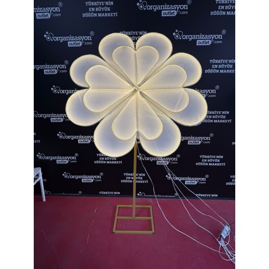 Papatya Işıklı Fon  Dekoratif Düğün Ekipmanları – OrganizasyonOutlet Arka Fon Nişan Ekipmanları