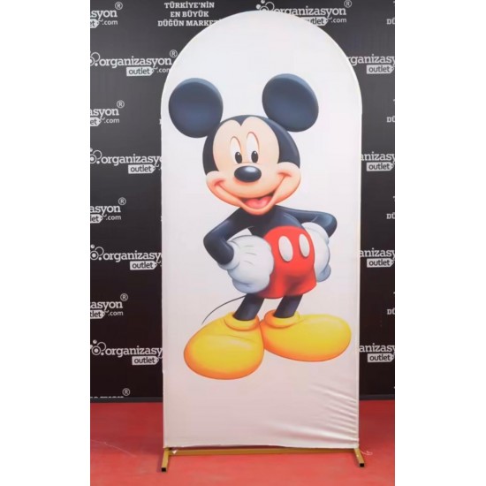 Mickey Mouse Giydirme Kumaş