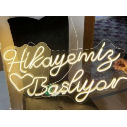 Hikayemiz Başlıyor - 35x70 CM Hikayemiz Başlıyor - 35x70 CM