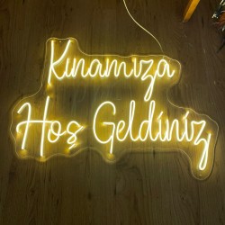 Kınamıza Hoş Geldiniz - 70x70 CM Kınamıza Hoş Geldiniz - 70x70 CM