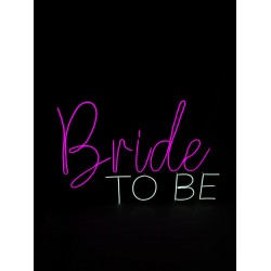 Bride To Be Neon Tabela Pembe Beyaz Model 2