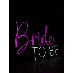 Bride To Be Neon Tabela Pembe Beyaz Model 2