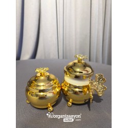 Fincan & Lokumluk Set Gold