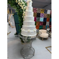 Gümüş Pasta Arabası