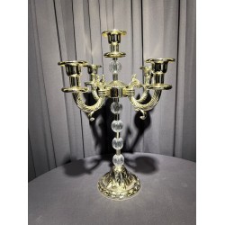 5 Kollu Gümüş Fransız Mumluk - 49 CM