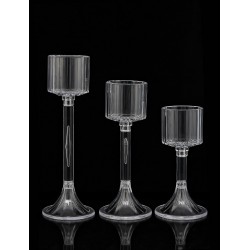 Şeffaf 3'lü Kadeh Mumluk Şeffaf 3'lü Kadeh Mumluk