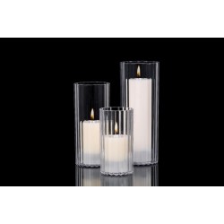 Şeffaf 3'lü Silindir Yüzen Mumluk Polikarbon Şeffaf 3'lü Silindir Yüzen Mumluk Polikarbon