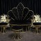 SİYAH-GOLD METAL HANZADE TAHT