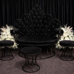 SİYAH - SİYAH METAL HANZADE TAHT